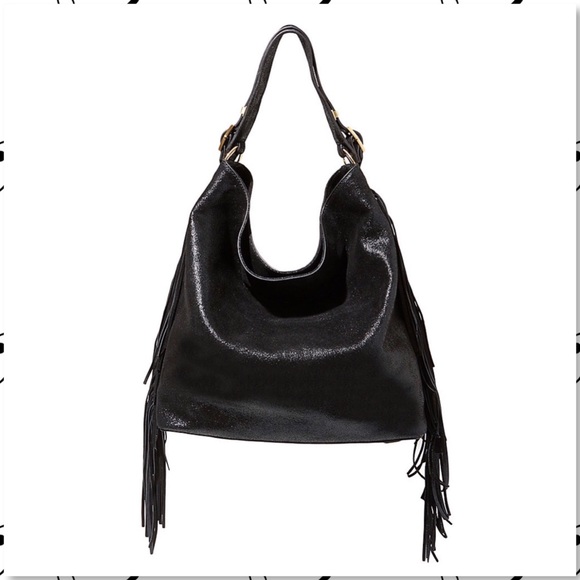 Brian Atwood Handbags - Brian Atwood Dubai Metallic Leather Hobo Bag